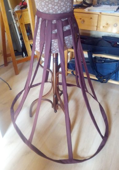 bottom hoop on crinoline
