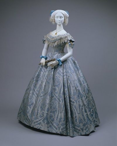 Blue Victorian ballgown
