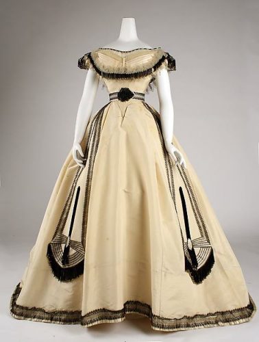 Yellow Victorian ballgown