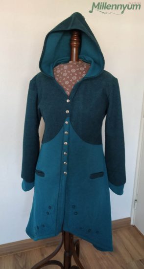 fantasy vest with hood up