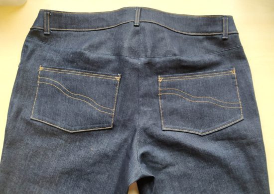 jeans back - closeup