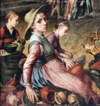 Detail from a Pieter Aertsen painting