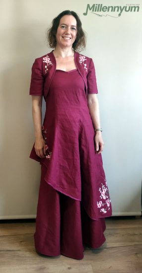 dress, skirt, and bolero - front