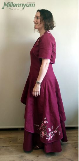 dress, skirt, and bolero - side