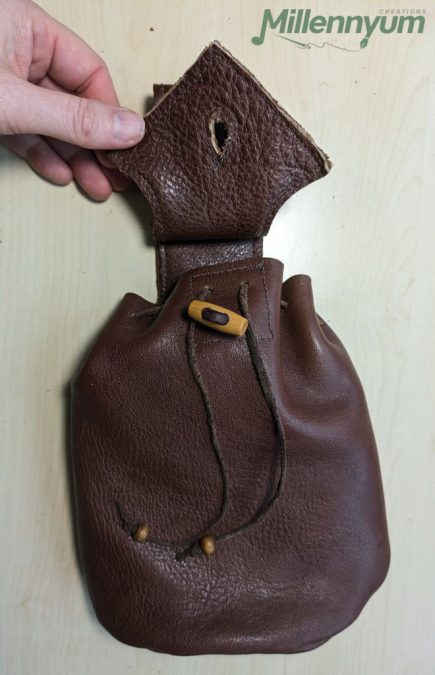 17th century bag - opened