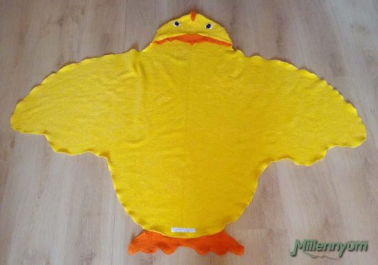 hooded baby towel 'Chick'
