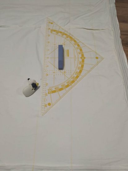 marking the fabric