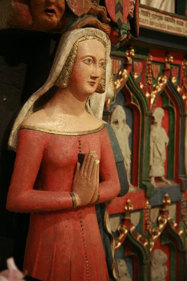 Veil with stiff frills. Switserland, 1372