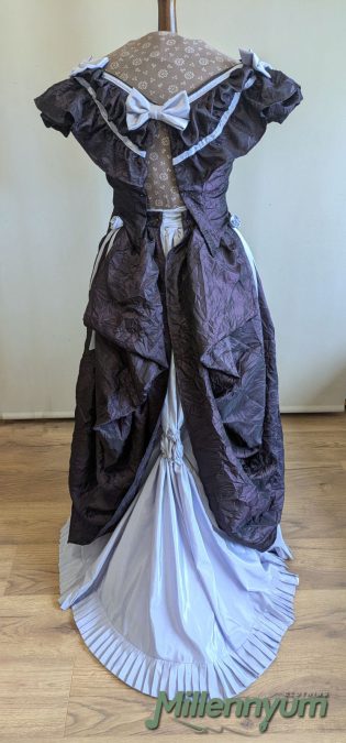 Victorian evening gown - back