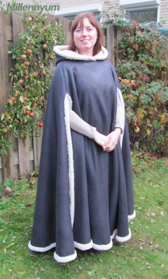cloak worn without hood