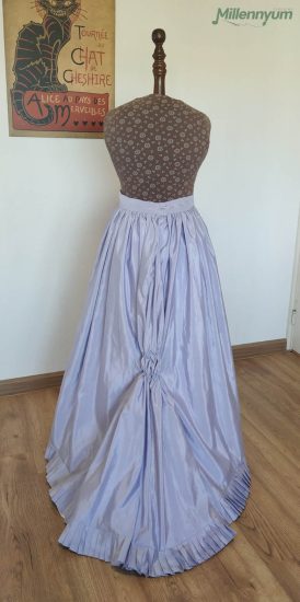 purple skirt - back
