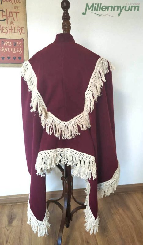 talma wrap from the back