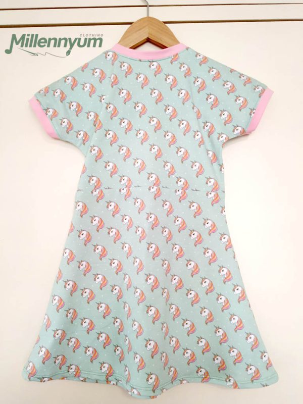 unicorn dress - back