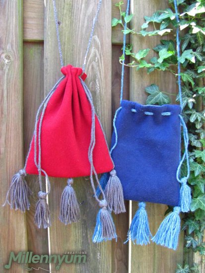 medieval bags - hanging